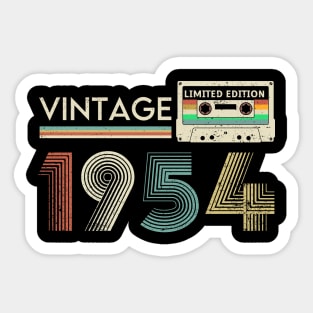 Vintage 1954 Limited Cassette Sticker